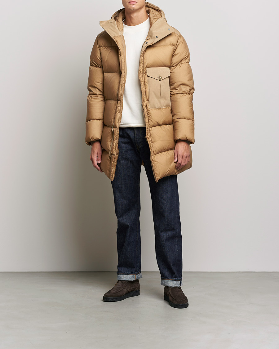 Men | Coats & Jackets | Ten c | Cyclone Combo Down Parka Sand
