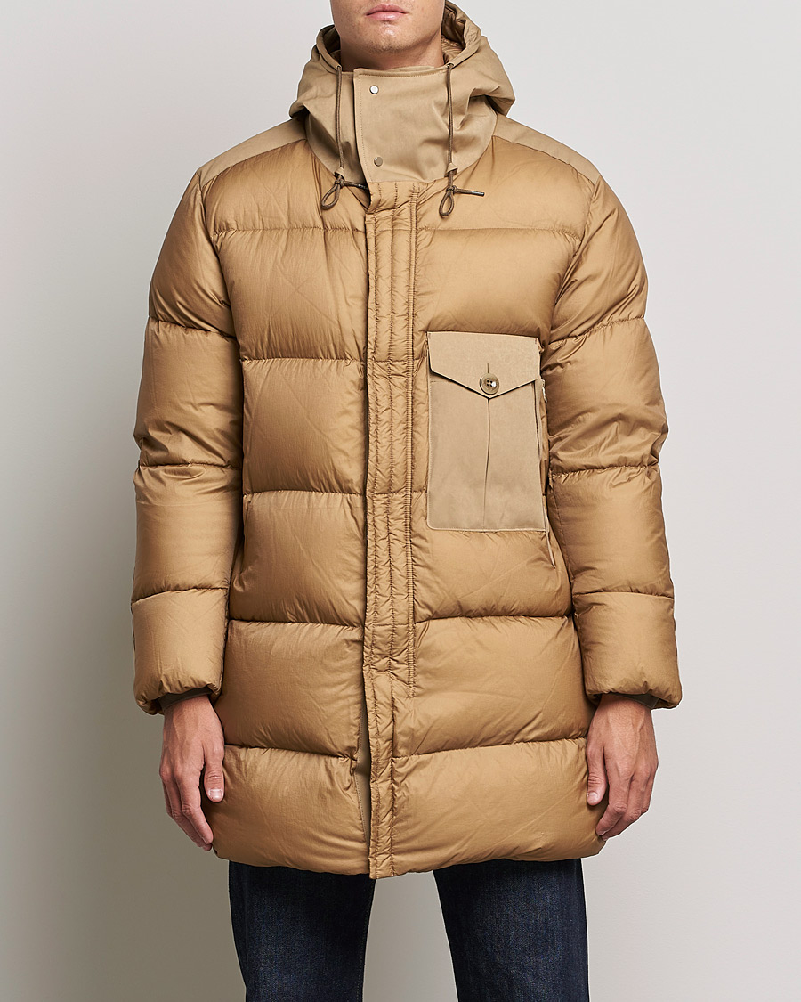 Men | Coats & Jackets | Ten c | Cyclone Combo Down Parka Sand