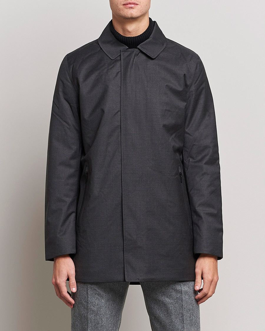 Men | Minimalistic jackets | UBR | Regulator Coat Savile Grey Wool