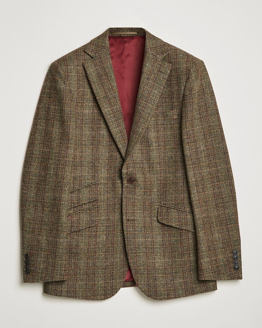 Men | Tweed Blazers | Walker Slater | Edward Wool Donegal Blazer Green