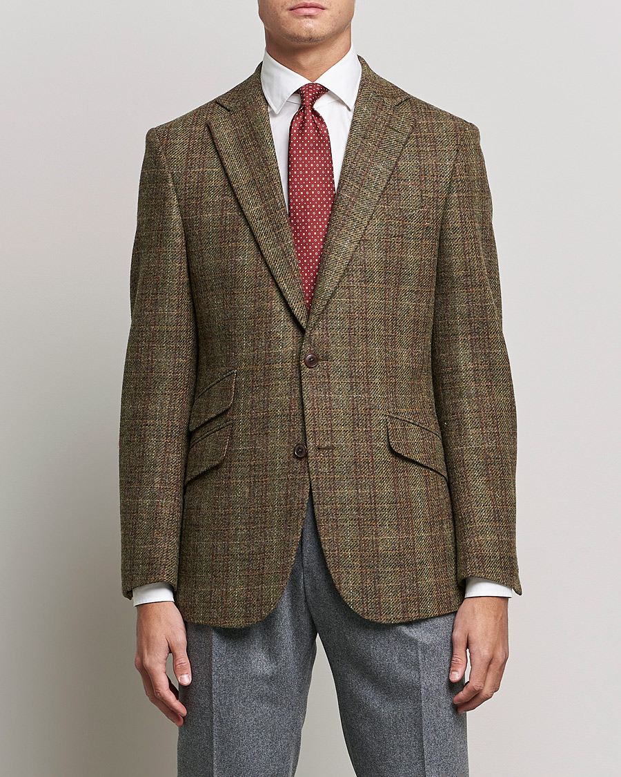 Men | Tweed Blazers | Walker Slater | Edward Wool Donegal Blazer Green