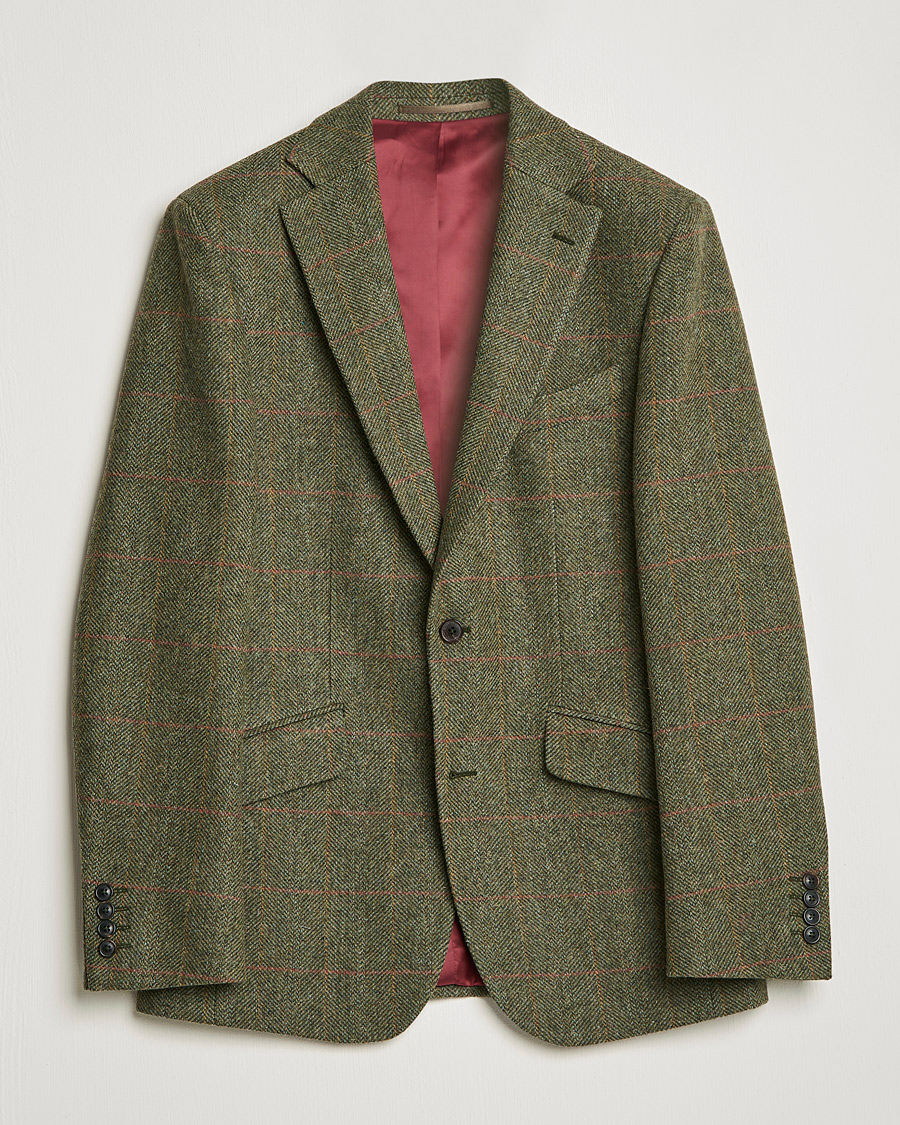 Men | Blazers | Walker Slater | Edward Lambswool Tweed Blazer Green