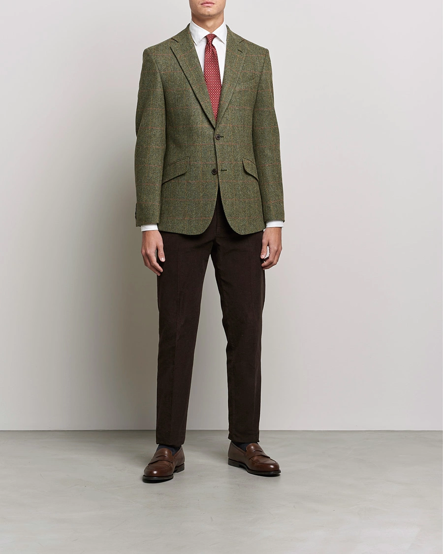 Men | Blazers | Walker Slater | Edward Lambswool Tweed Blazer Green