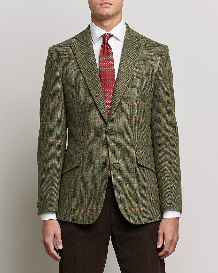 Men | Blazers | Walker Slater | Edward Lambswool Tweed Blazer Green