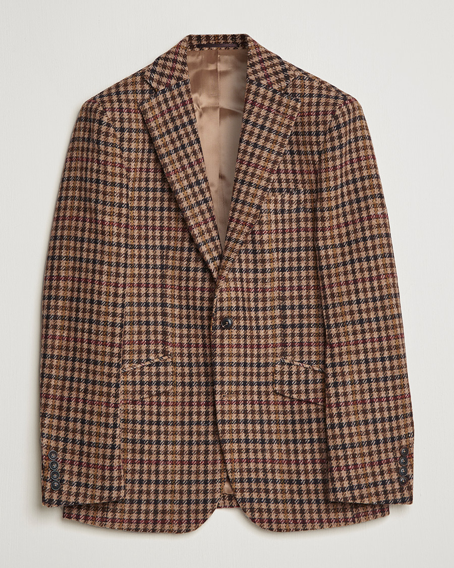 Men | Blazers | Walker Slater | Edward Harris Checked Tweed Blazer Beige