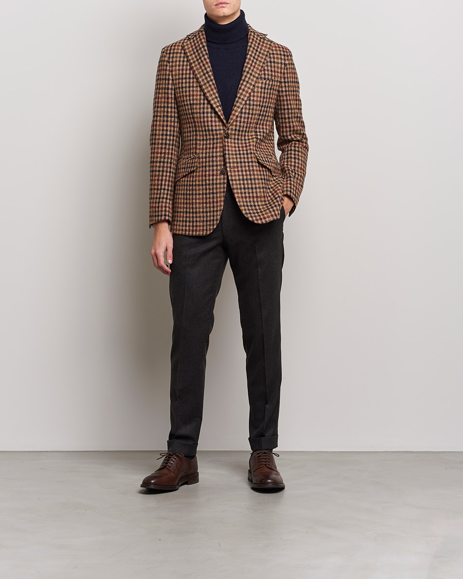 Men | Blazers | Walker Slater | Edward Harris Checked Tweed Blazer Beige