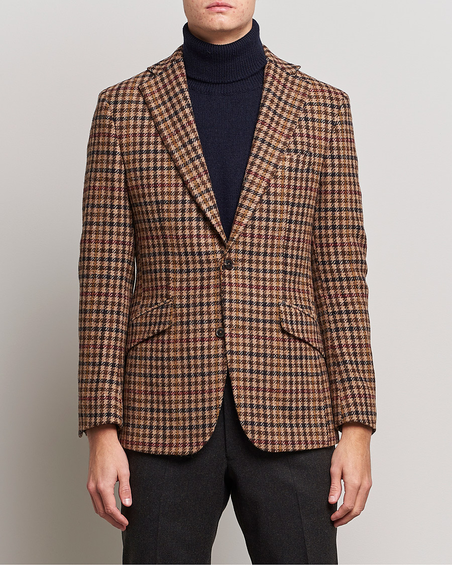 Men | Blazers | Walker Slater | Edward Harris Checked Tweed Blazer Beige