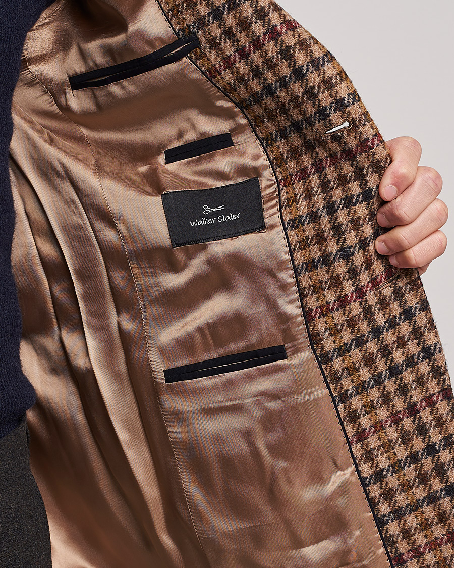 Men | Blazers | Walker Slater | Edward Harris Checked Tweed Blazer Beige