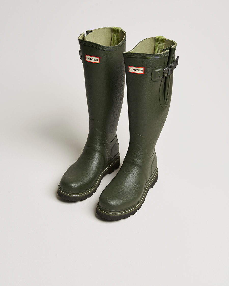 Men | Overshoes & Rubber boots | Hunter Boots | Balmoral Commando Sole Boot Dark Olive