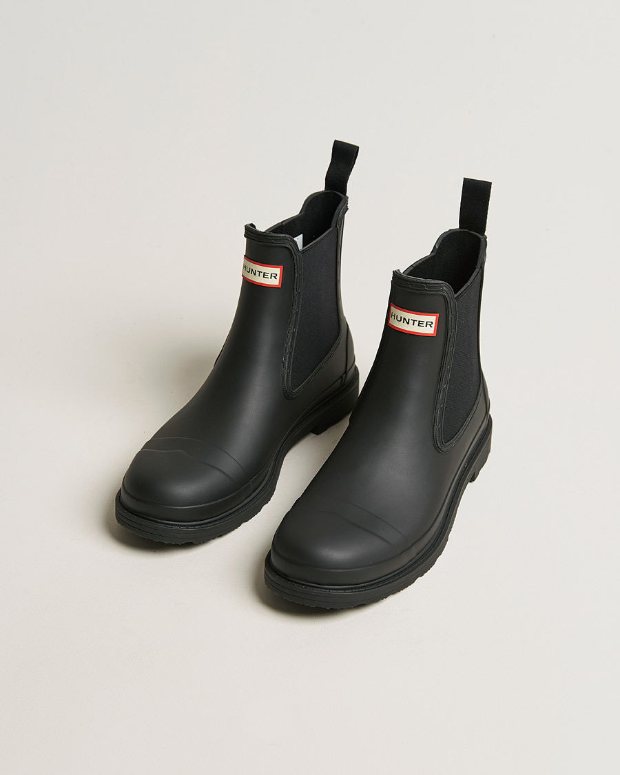 Men | Overshoes & Rubber boots | Hunter Boots | Commando Chelsea Boot Black