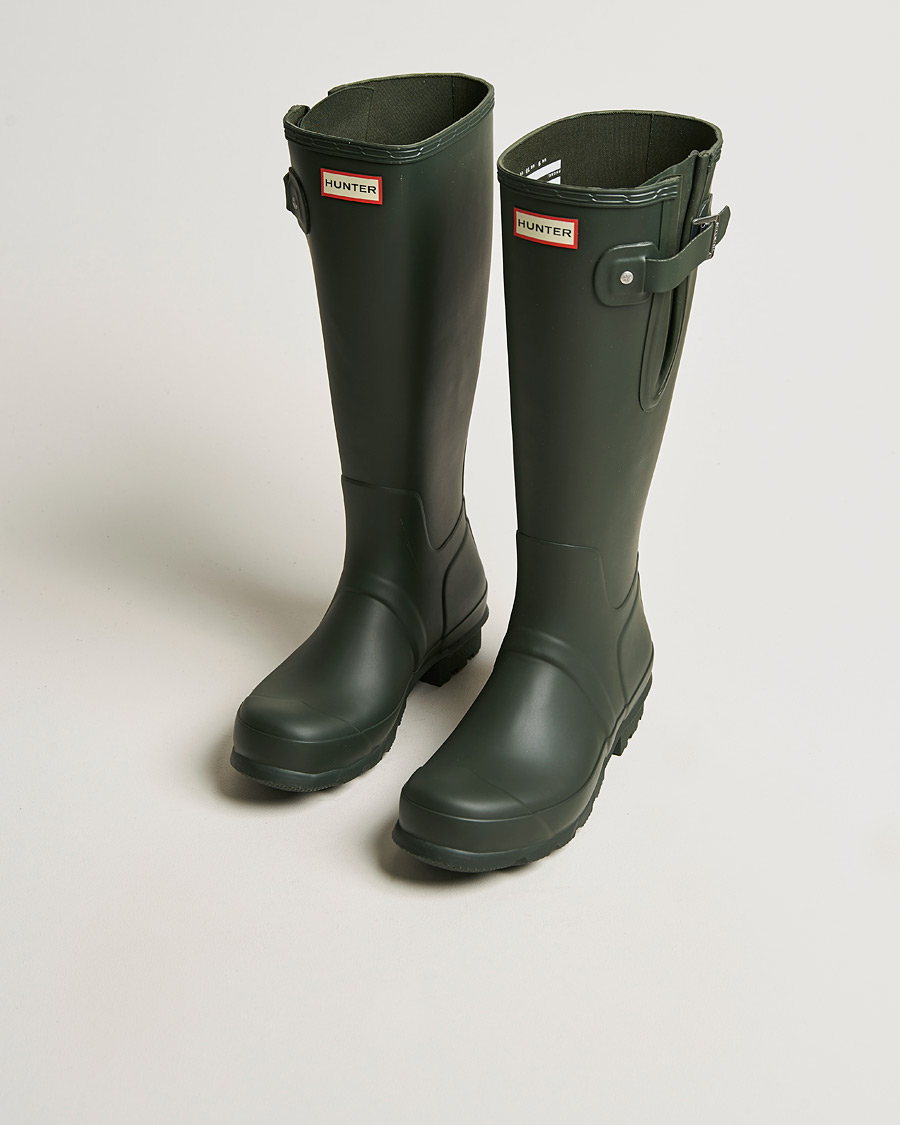 Men | Overshoes | Hunter Boots | Original Tall Side Adjustable Boot Dark Olive