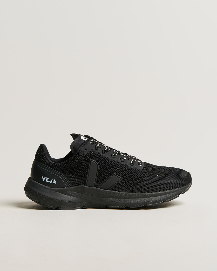 Men | Veja Marlin V-Knit Running Sneaker Full Black | Veja | Marlin V-Knit Running Sneaker Full Black