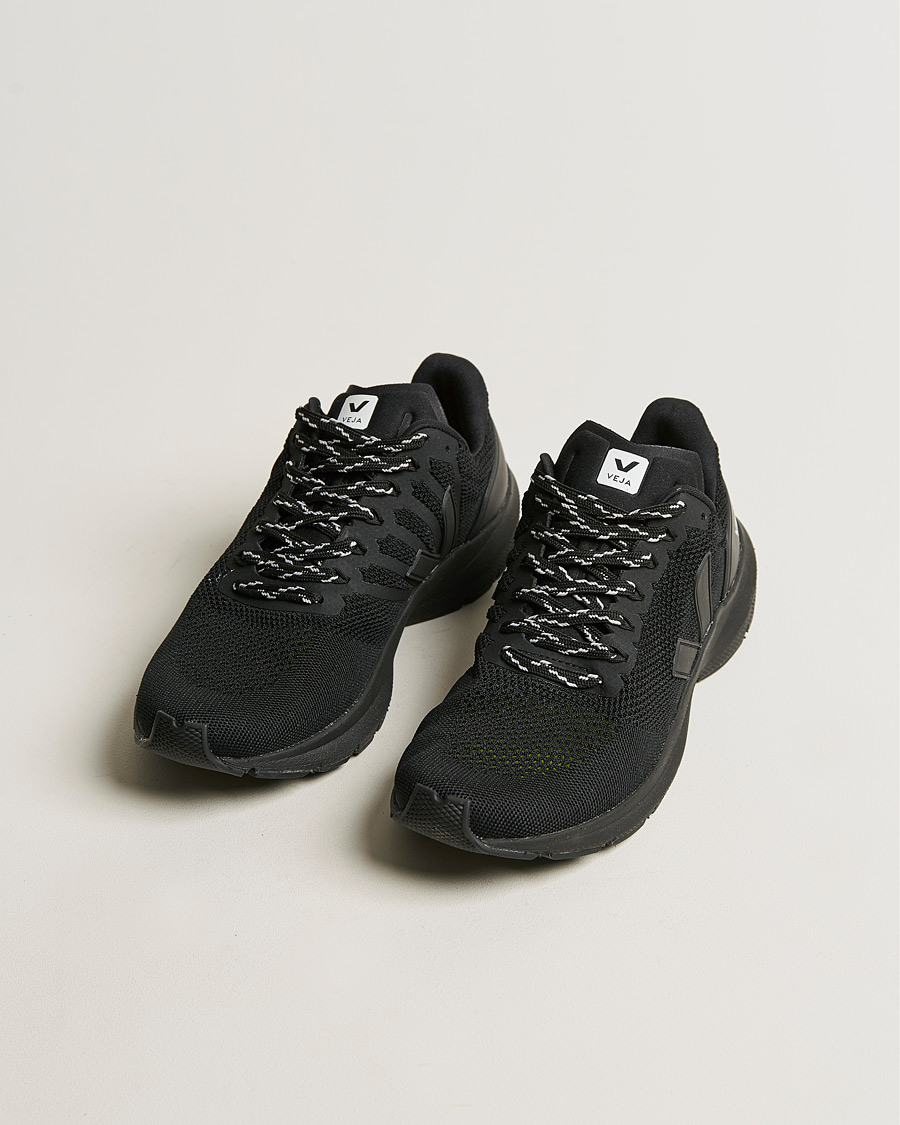 Men | Veja Marlin V-Knit Running Sneaker Full Black | Veja | Marlin V-Knit Running Sneaker Full Black