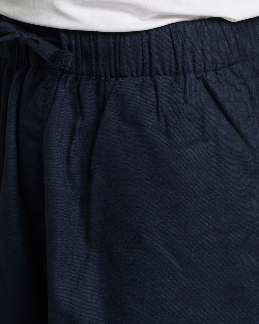 Men | Pyjamas & Robes | Tekla | Flannel Pyjama Shorts Midnight Blue