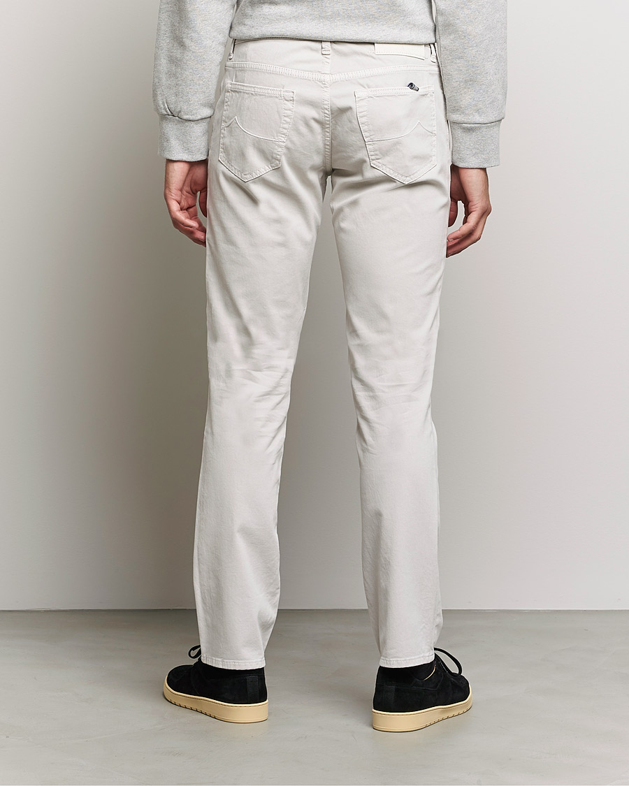 Men | Trousers | Jacob Cohën | Bard 5-Pocket Cotton Trousers Off White