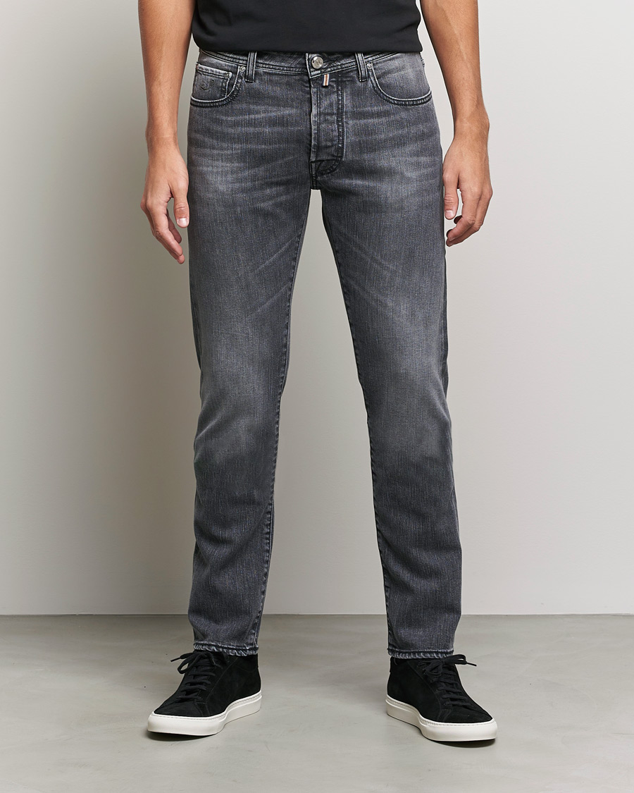 Men | Jeans | Jacob Cohën | Bard Limited Edition Slim Fit Jeans Grey/Black