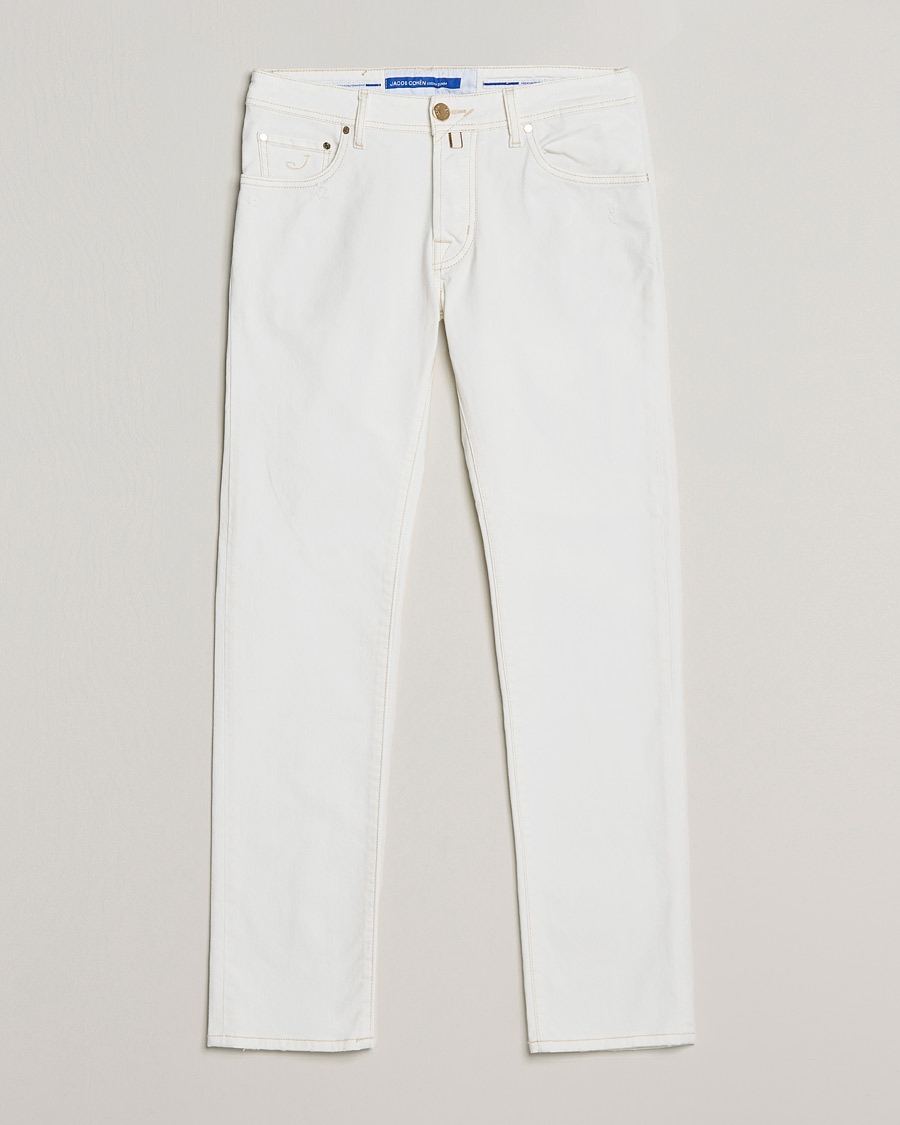 Men | Jeans | Jacob Cohën | Nick Bio Cotton Slim Fit Jeans Off White