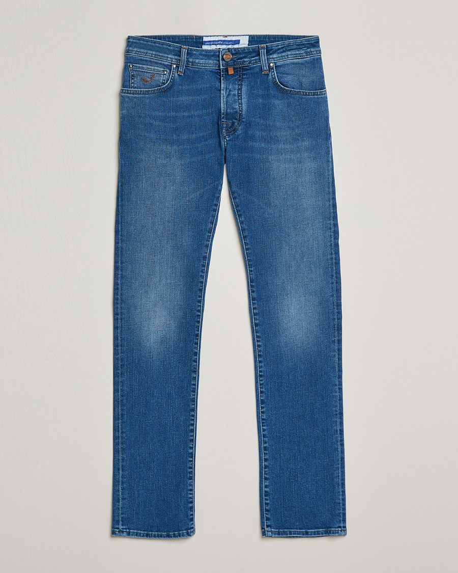 Men | Jeans | Jacob Cohën | Nick Slim Fit Stretch Jeans Light Blue