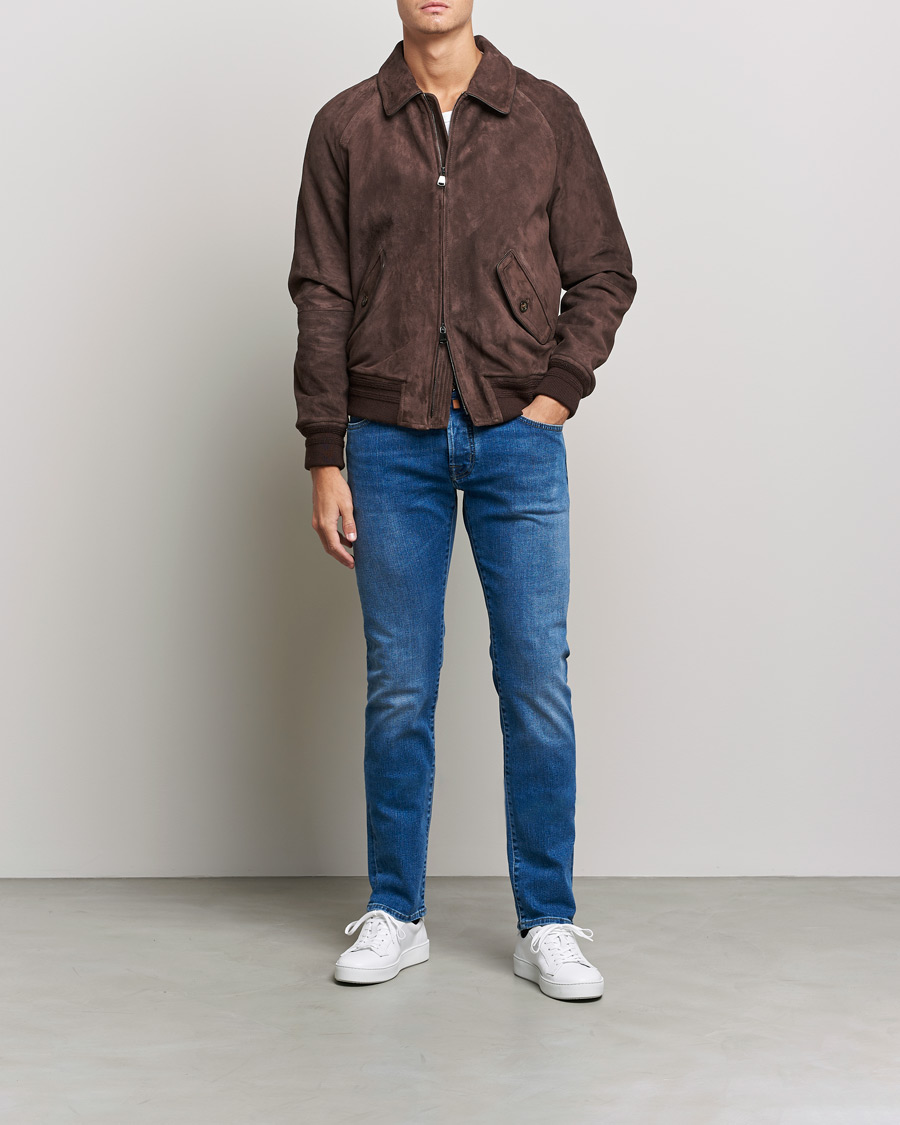 Men | Jeans | Jacob Cohën | Nick Slim Fit Stretch Jeans Light Blue