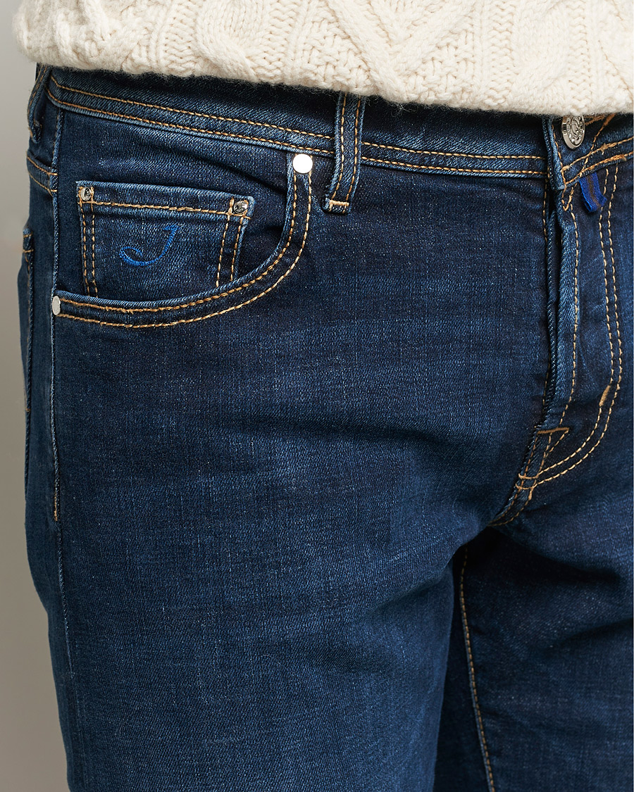 Men | Jeans | Jacob Cohën | Nick Slim Fit Organic Cotton Jeans Mid Blue
