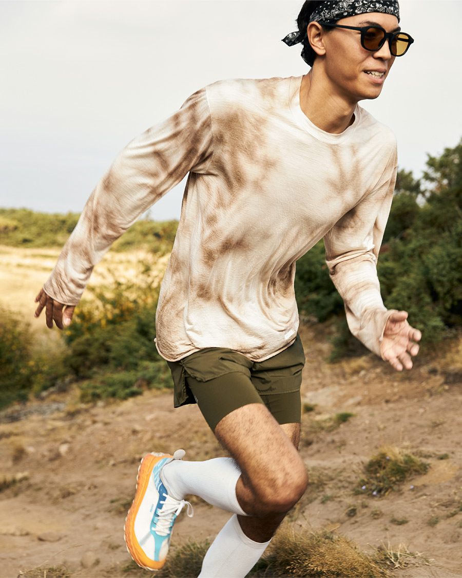 Men | T-Shirts | Satisfy | CloudMerino Long Sleeve T-Shirt Thrush Batik