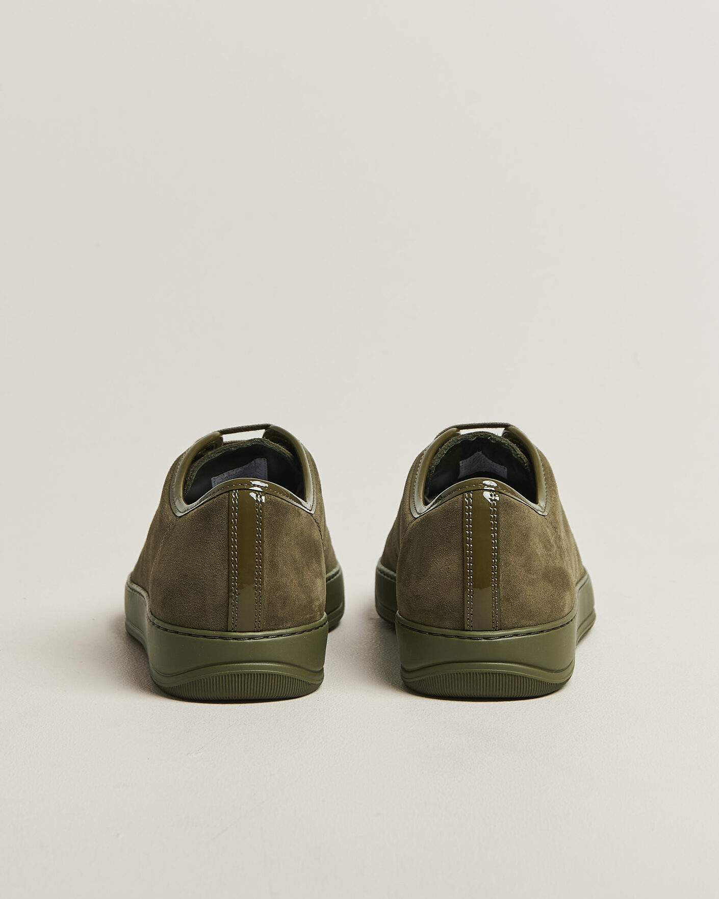 Men | Sneakers | Lanvin | Patent Cap Toe Sneaker Khaki