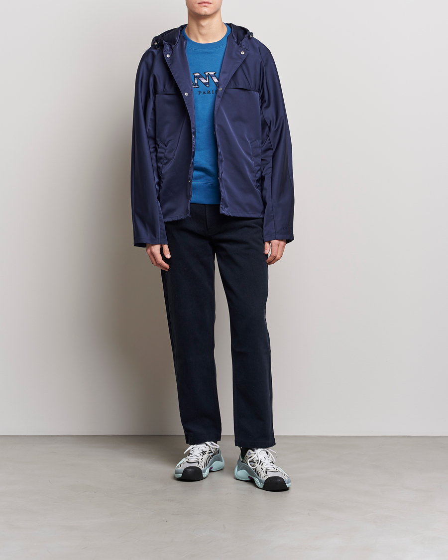 Men | Coats & Jackets | Lanvin | Packable Windbreaker Ink Blue
