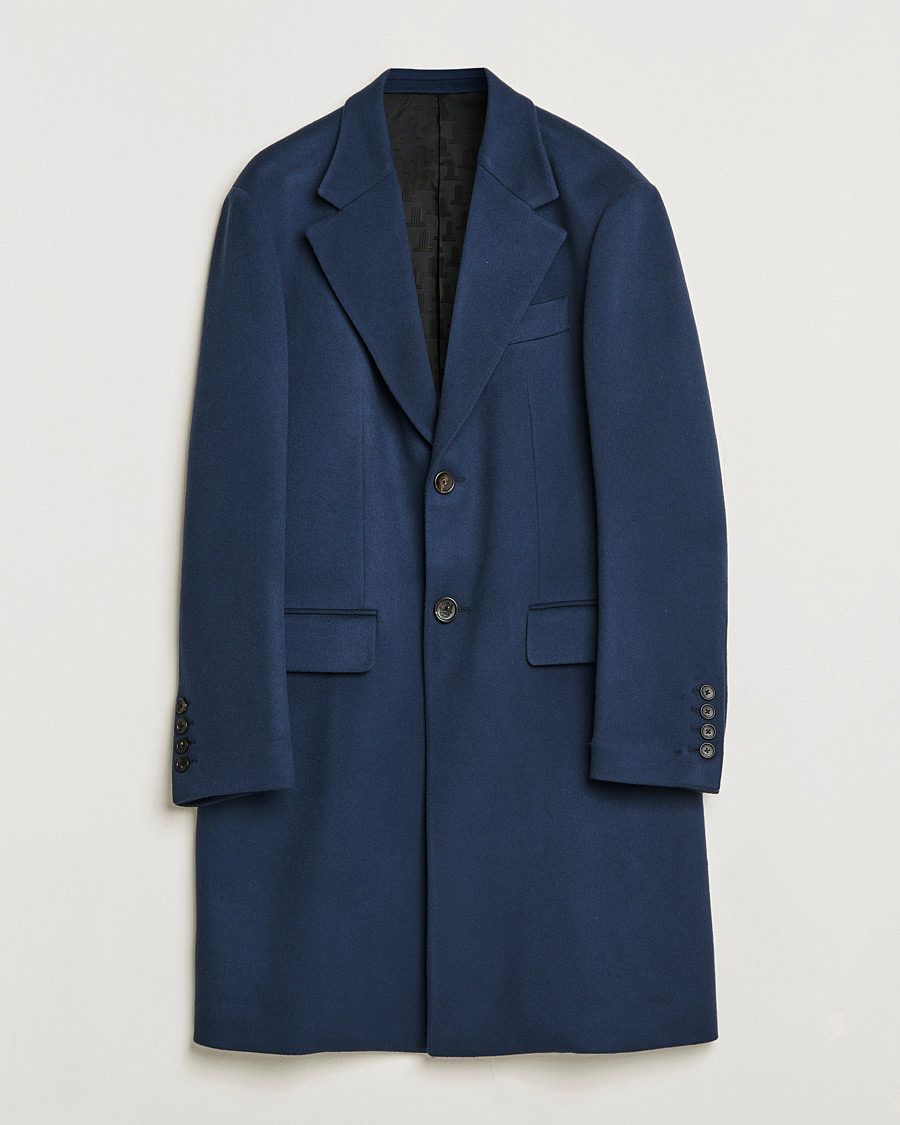 Men | Coats & Jackets | Lanvin | Classic Wool Coat Midnight Blue