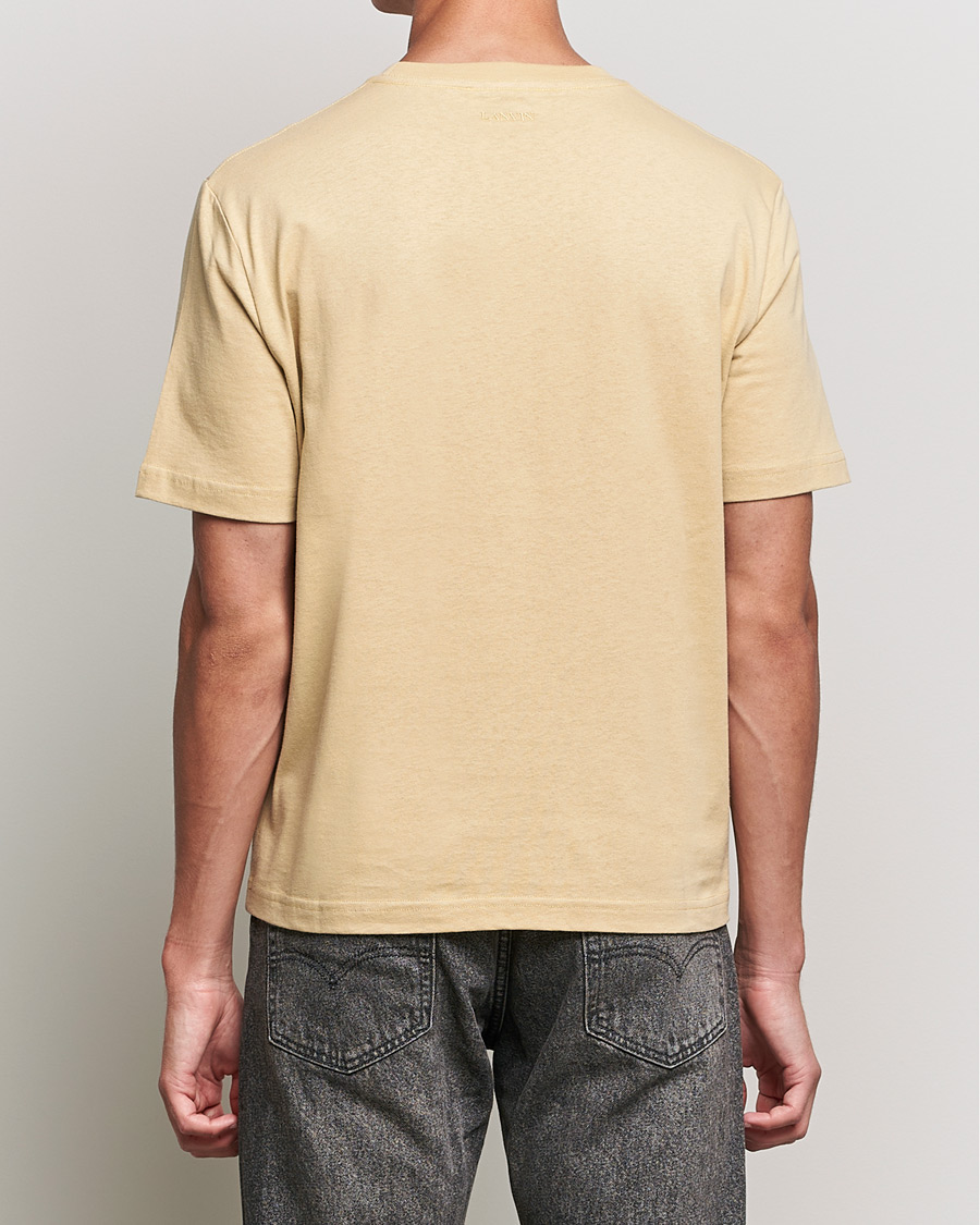Men | T-Shirts | Lanvin | Curb Logo T-Shirt Beige