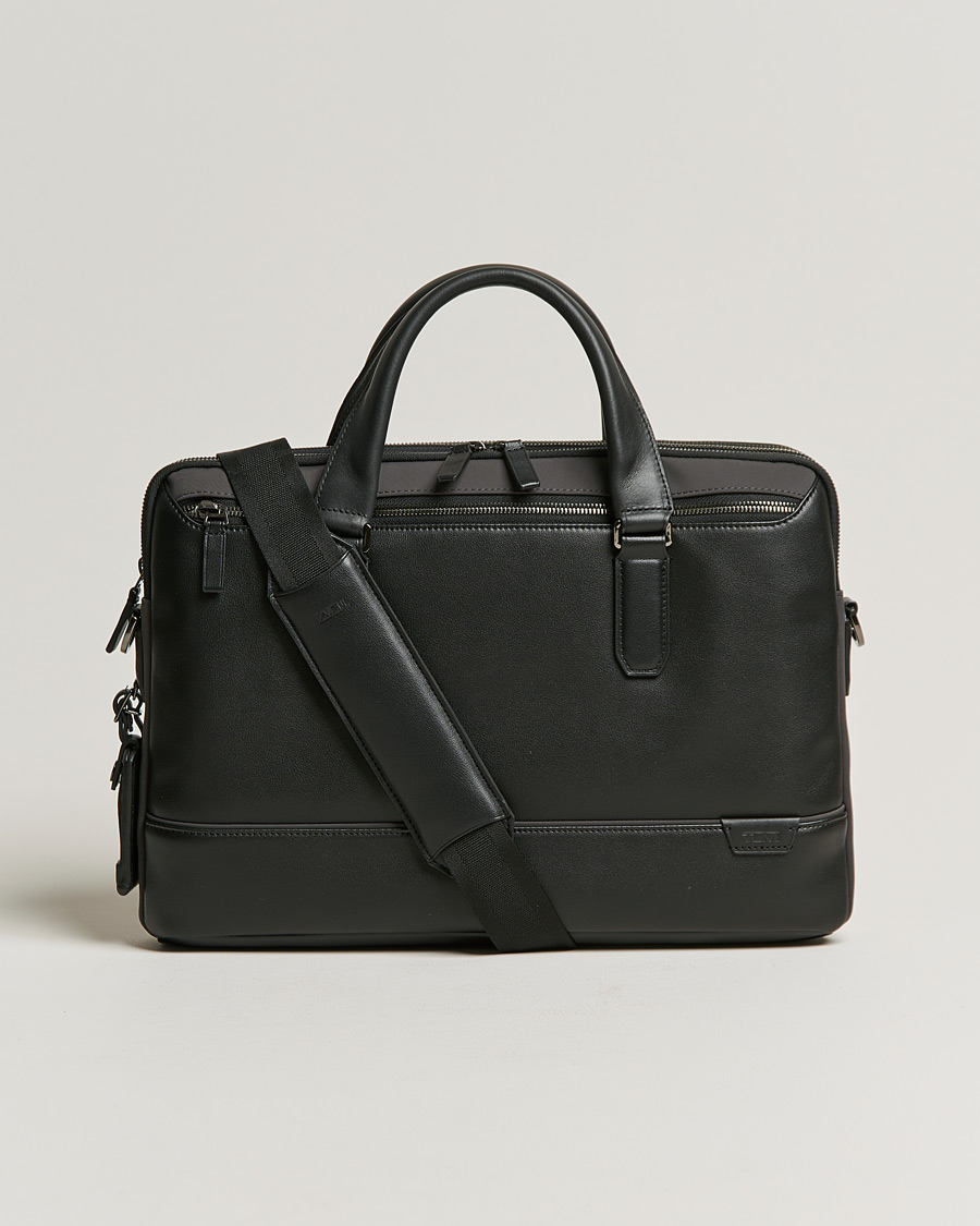 Men | TUMI Harrison Sycamore Slim Brief Black/Iron | TUMI | Harrison Sycamore Slim Brief Black/Iron