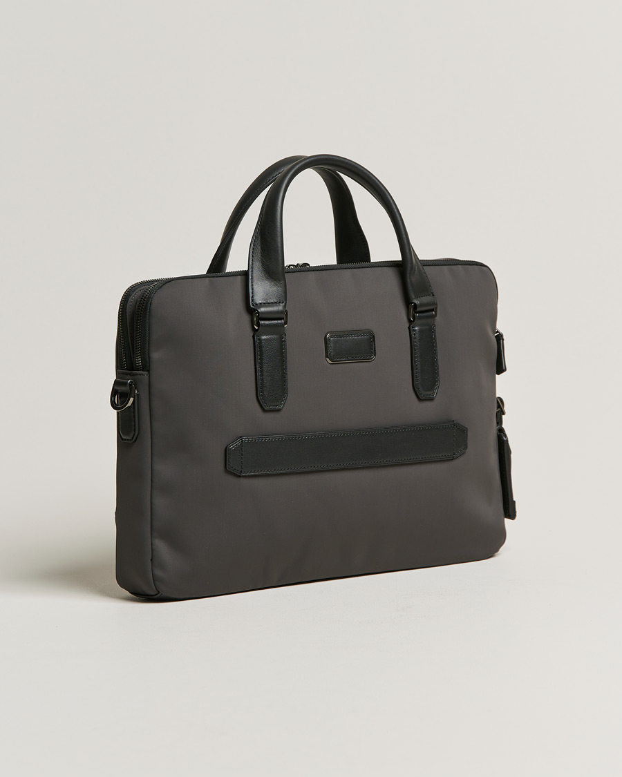 TUMI Harrison Sycamore Slim Brief Black/Iron at CareOfCarl.com