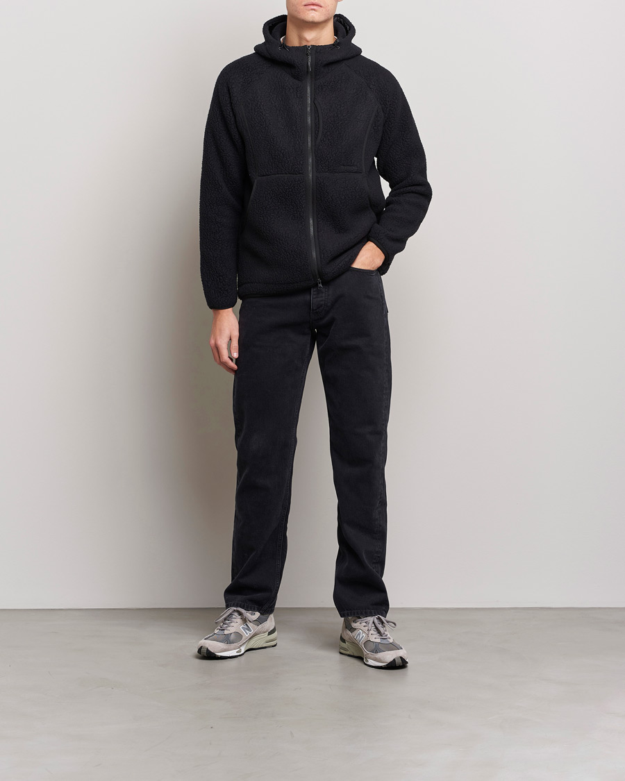Men | Sweaters & Knitwear | Snow Peak | Thermal Boa Fleece Jacket Black