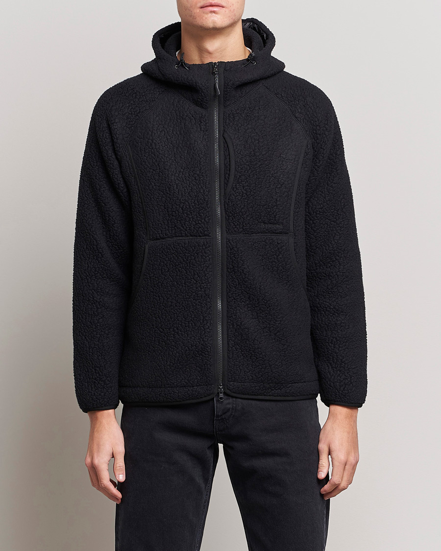 Men | Fleece Sweaters | Snow Peak | Thermal Boa Fleece Jacket Black