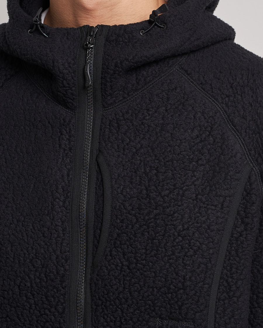 Men | Sweaters & Knitwear | Snow Peak | Thermal Boa Fleece Jacket Black