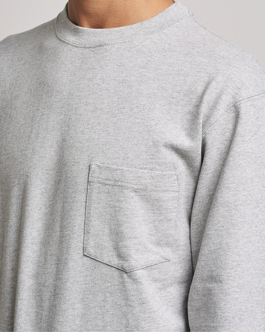 Men | T-Shirts | Snow Peak | Recycled Cotton Heavy L/S T shirt Medium Grey
