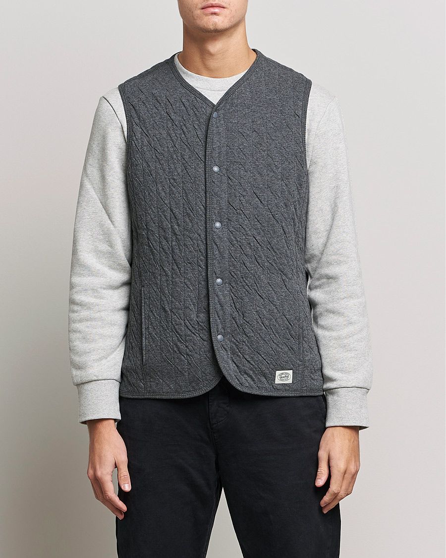 Men | Sweaters & Knitwear | Snow Peak | Natural Warm Stretch Vest Medium Grey