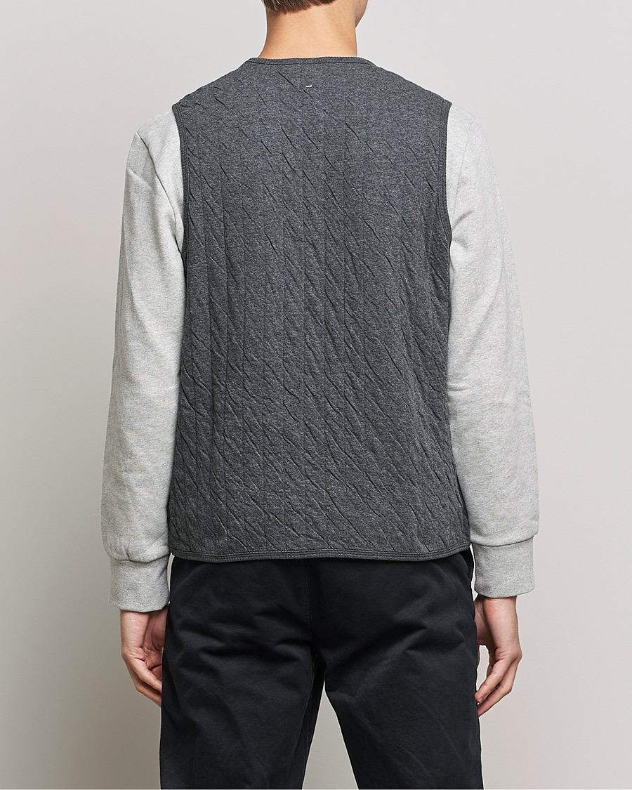Men | Sweaters & Knitwear | Snow Peak | Natural Warm Stretch Vest Medium Grey