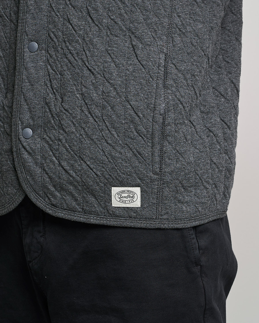 Men | Sweaters & Knitwear | Snow Peak | Natural Warm Stretch Vest Medium Grey
