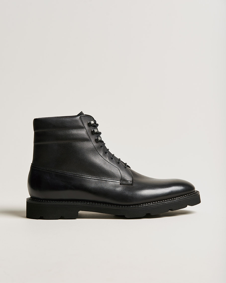 Men | Boots | John Lobb | Adler Leather Boot Black Calf