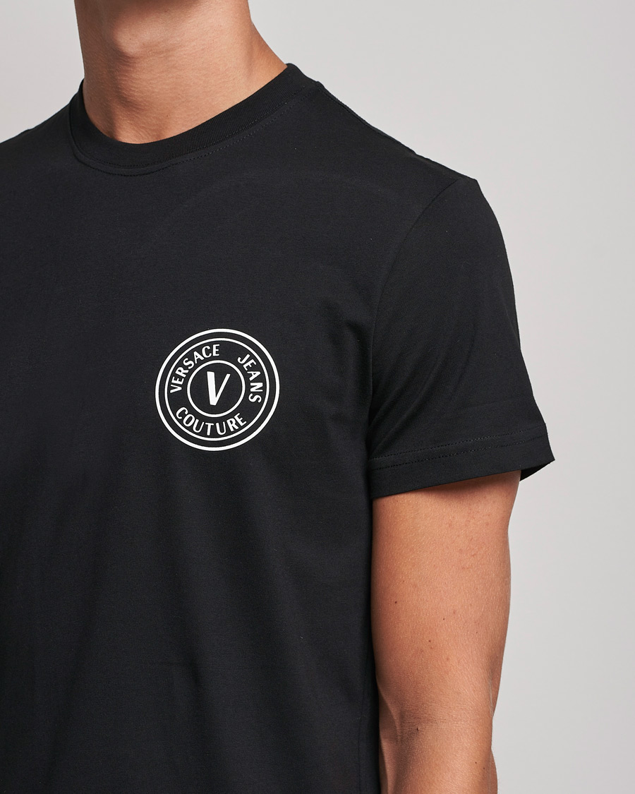Men | T-Shirts | Versace Jeans Couture | V Emblem T-Shirt Black