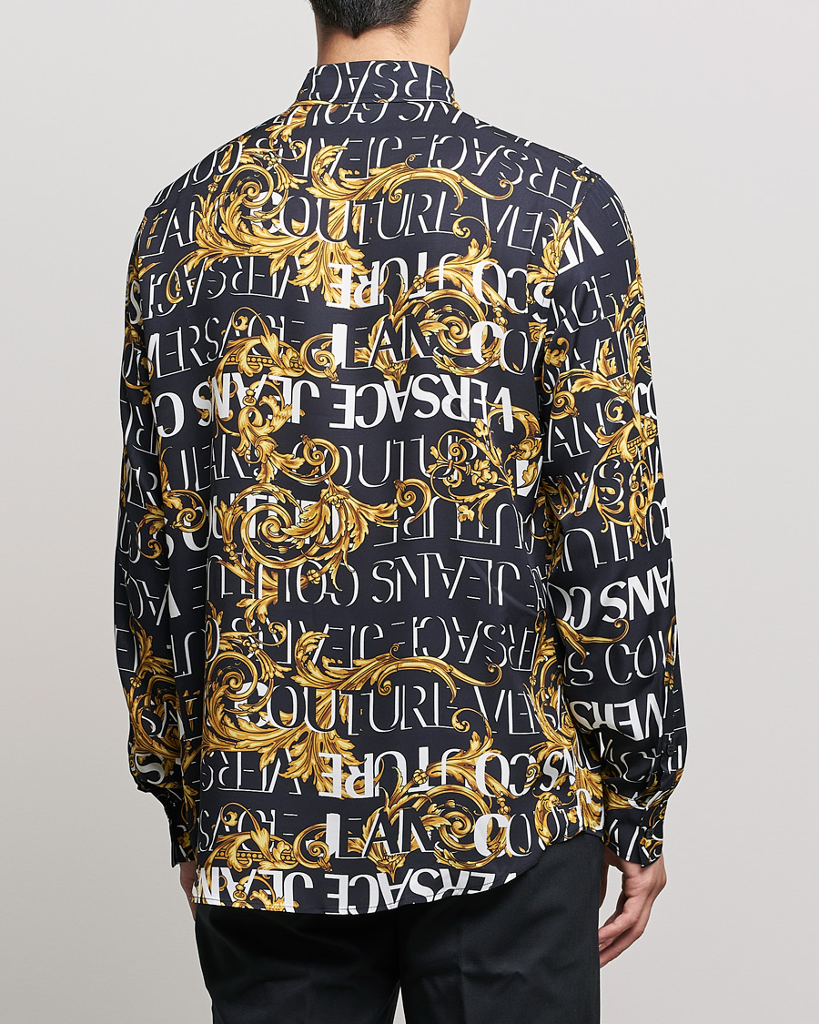 Men | Shirts | Versace Jeans Couture | Logo Baroque Shirt Black