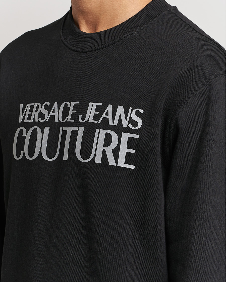 Men | Sweaters & Knitwear | Versace Jeans Couture | Logo Sweatshirt Black/Silver