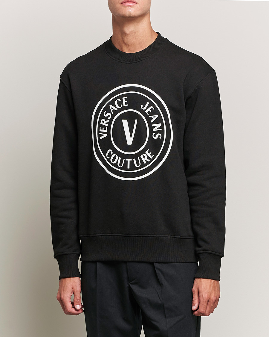 Men |  | Versace Jeans Couture | Big V Emblem Sweatshirt Black