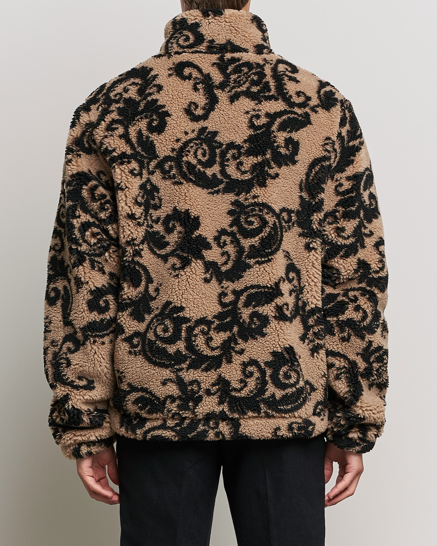 Versace Jeans Couture Teddy Monogram Jacquard Fleece Jacket in