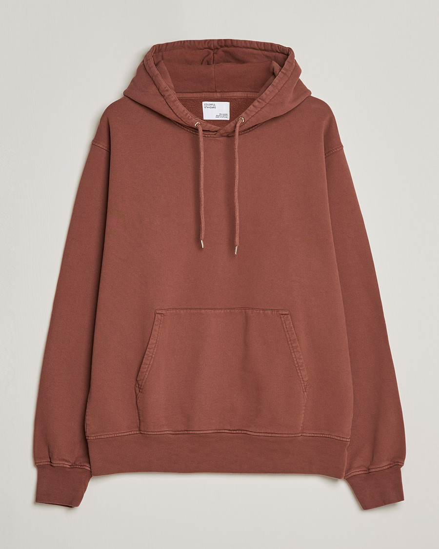 Men | Sweaters & Knitwear | Colorful Standard | Classic Organic Hood Cinnamon Brown