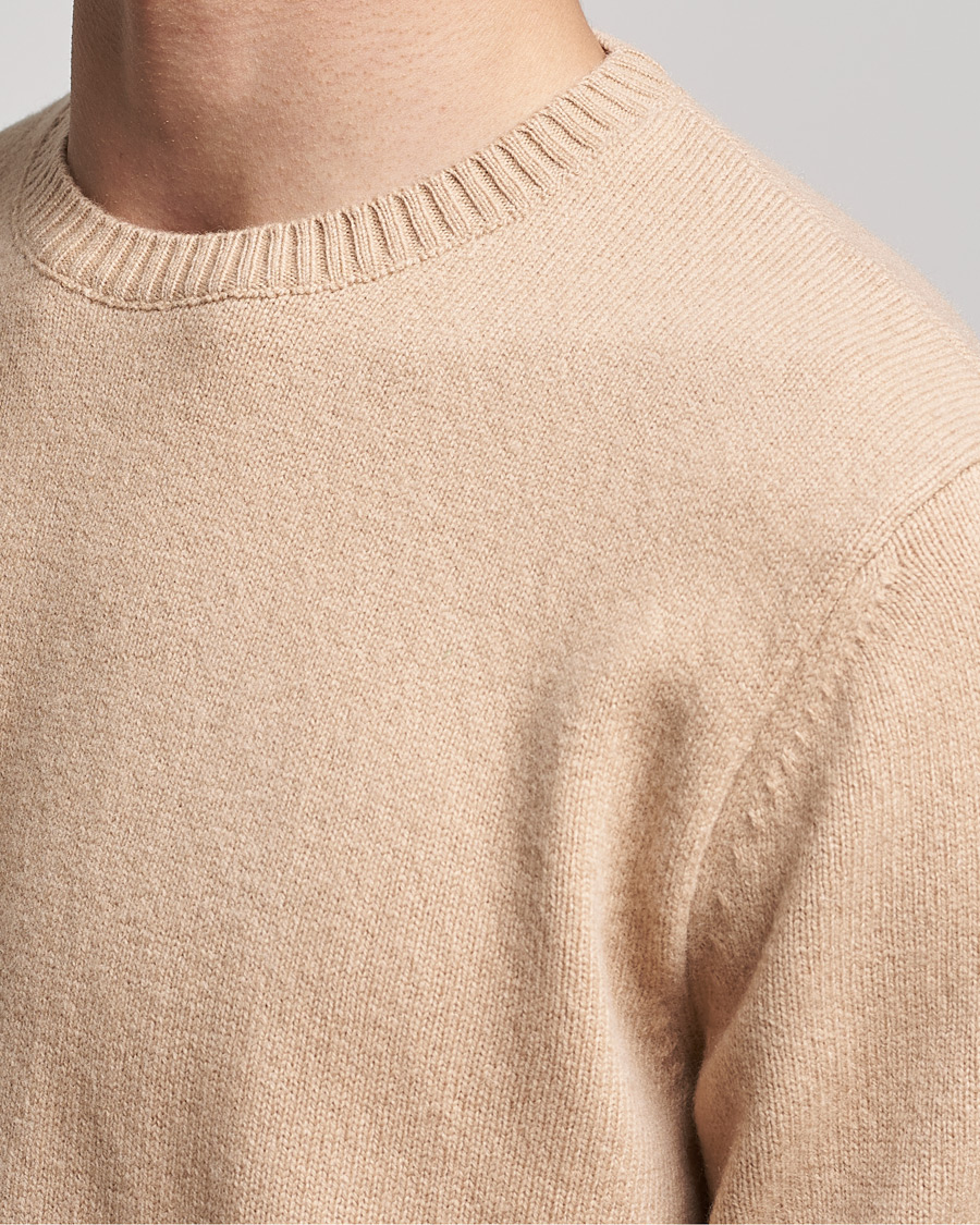 Men | Sweaters & Knitwear | Colorful Standard | Classic Merino Wool Crew Neck Honey Beige