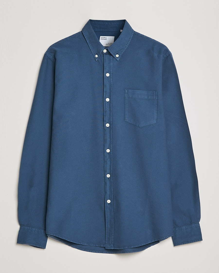 Men | Shirts | Colorful Standard | Classic Organic Oxford Button Down Shirt Petrol Blue