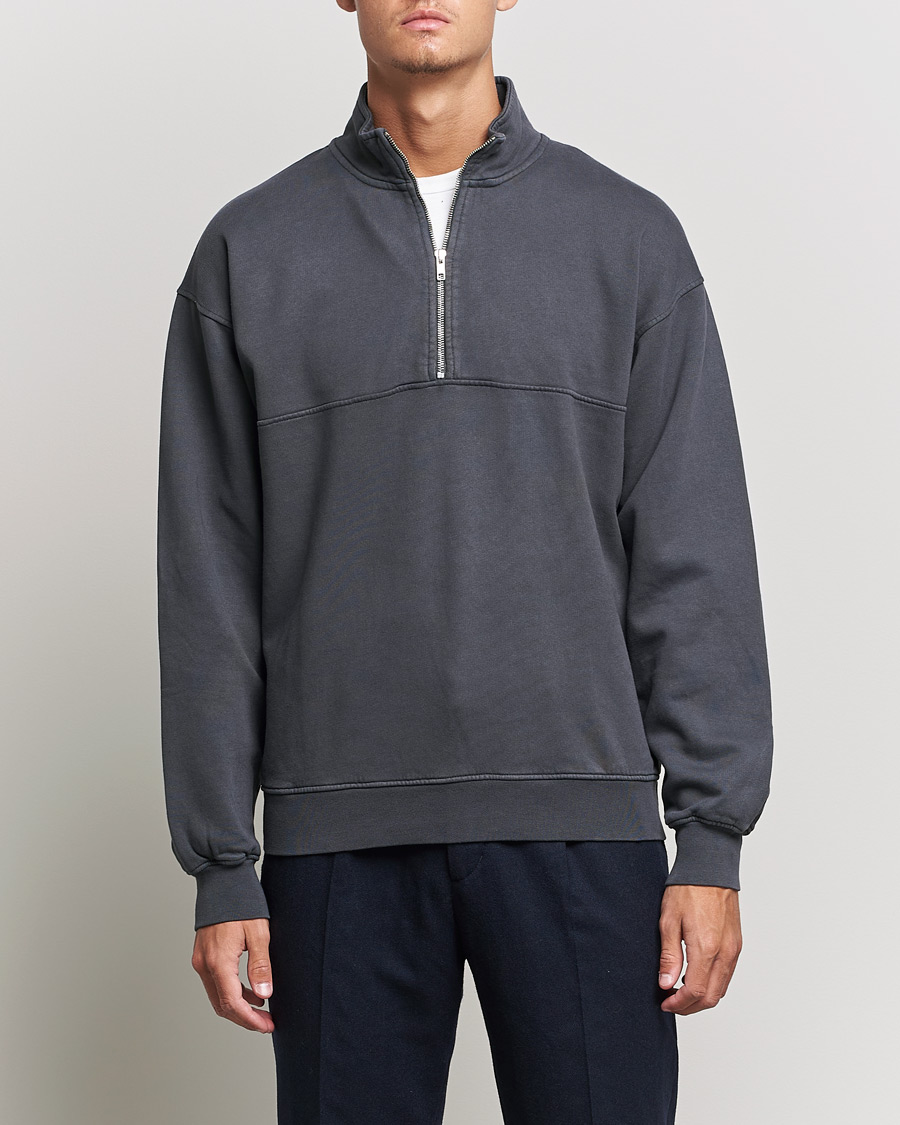 Men | Clothing | Colorful Standard | Classic Organic Half-Zip Lava Grey