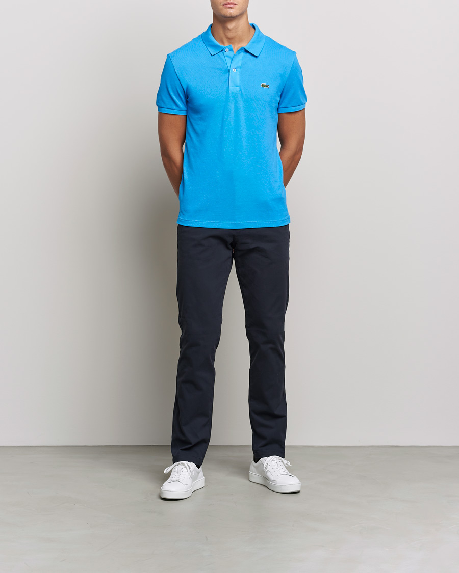 Men | Polo Shirts | Lacoste | Slim Fit Polo Piké Argentine Blue