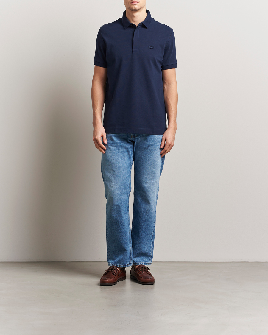 Men | Polo Shirts | Lacoste | Paris Polo Piké Navy Blue